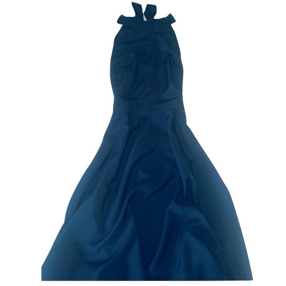 NWT Tahari ASL halter dress, a-line, mid-length, special occasion, Navy, size 10 - Picture 4 of 10